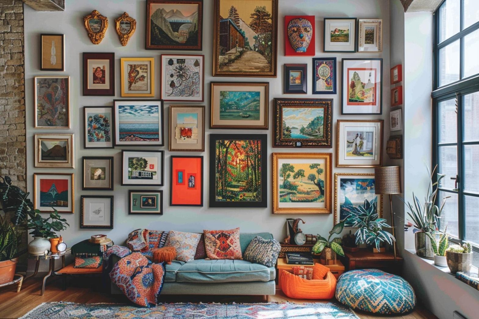 Créez une galerie murale éclectique chez vous : un mélange d&rsquo;art et de style !